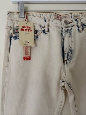 🇮🇹 Low-rise Cream Miss Sixty “Yucca” Jeans 🤤 27/33